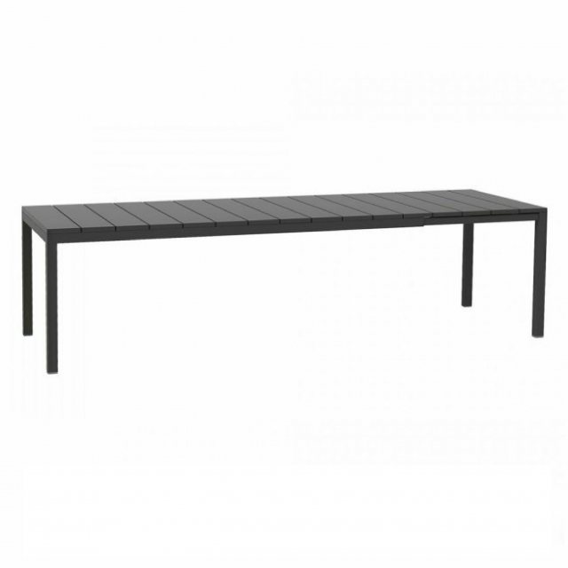 Nardi Rio outdoor extending dining table 210-280cm anthracite
