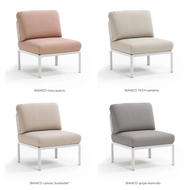 Nardi Komodo central seat module Bianco