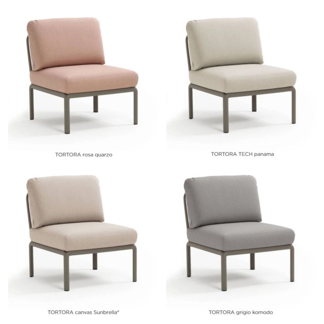 Nardi Komodo central outdoor seat module Tortora