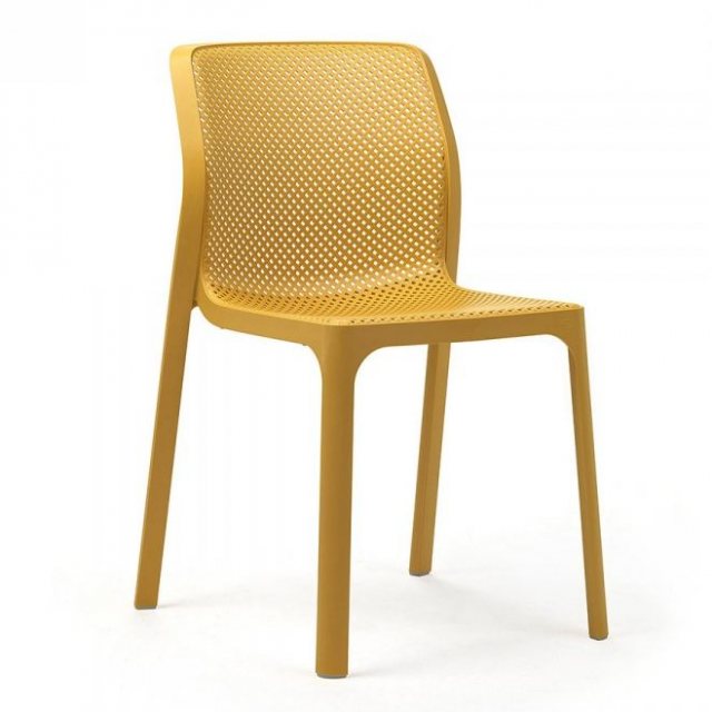 Nardi Bit outdoor chairs (set of 6) mustard