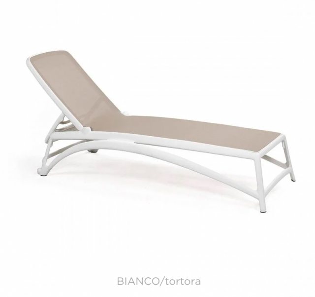 Nardi Atlantico lounger in bianca/tortora