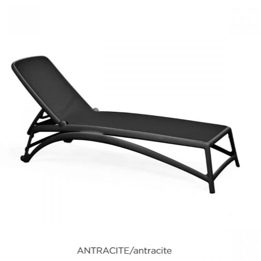 Nardi Atlantico lounger in antracite antracite