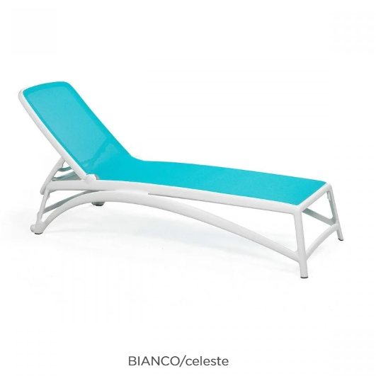 Nardi Atlantico lounger in bianco celeste