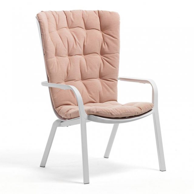 Nardi Folio armchair seat pad rose