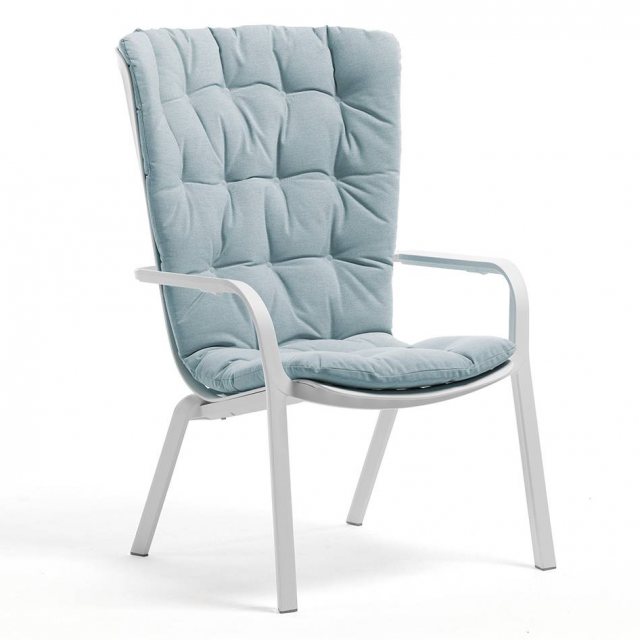 Nardi Folio armchair seat pad blue