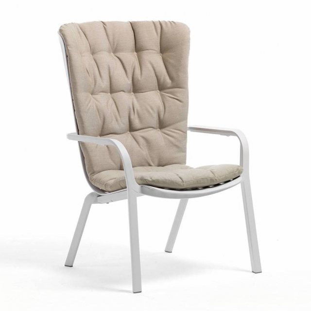 Nardi Folio armchair seat pad lino