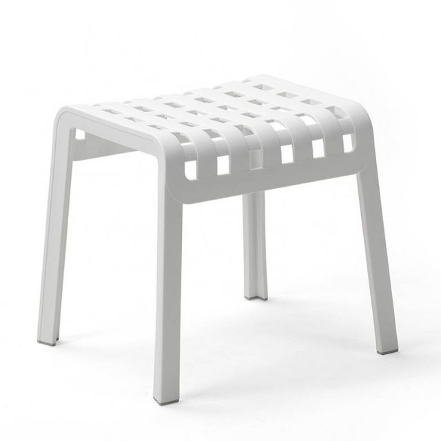 Nardi Folio outdoor footstool white