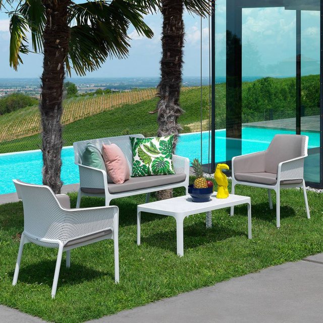 Nardi Net outdoor relax armchair collection white