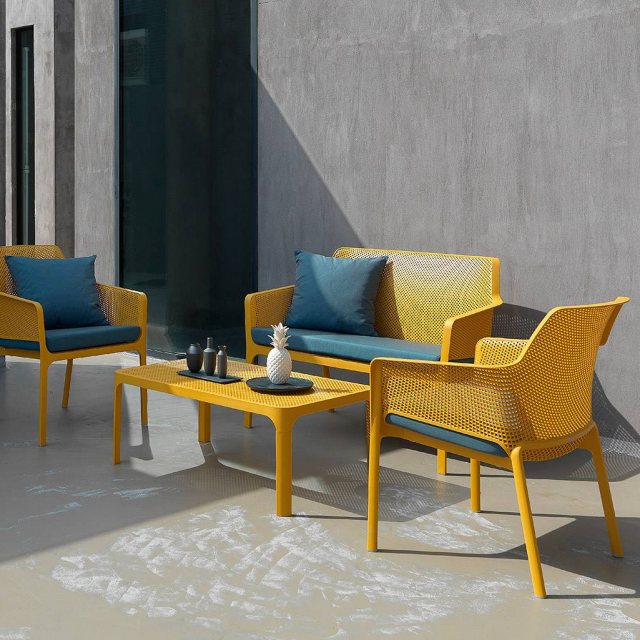 Nardi Net outdoor relax armchair collection mustard