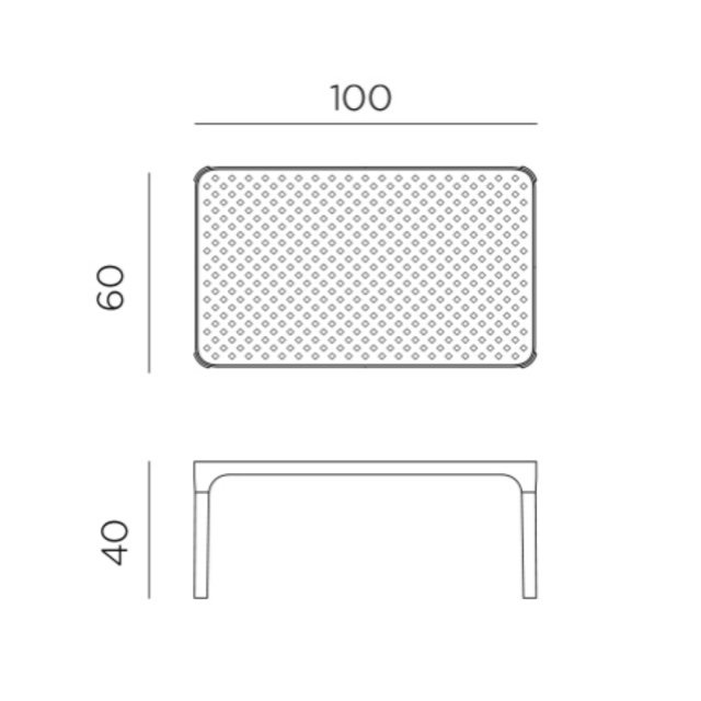 Nardi Net outdoor coffee dimensions