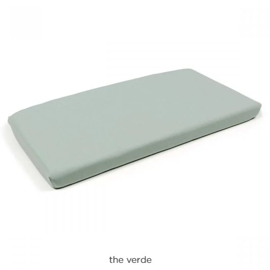 Nardi Net outdoor bench seat pad green