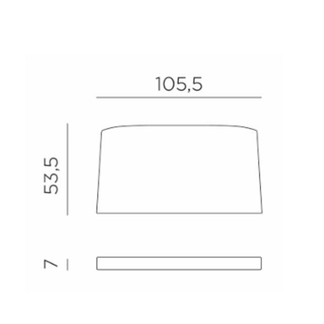 Nardi Net outdoor bench seat dimensions