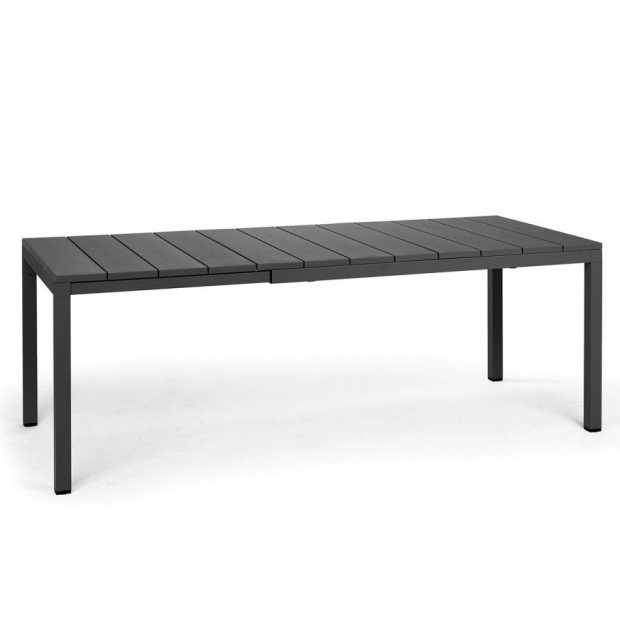 Nardi Rio alu outdoor extending dining table 140-210cm anthracite