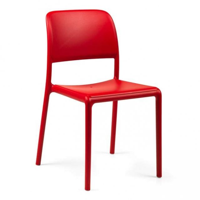 Nardi Riva outdoor dining chairs red