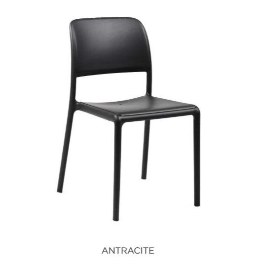 Nardi Riva outdoor dining chairs in antracite
