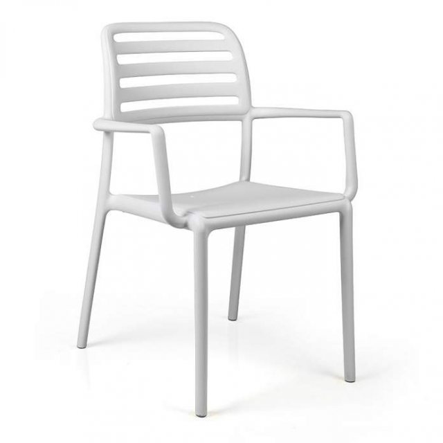 Nardi Costa outdoor dining armchair bianco