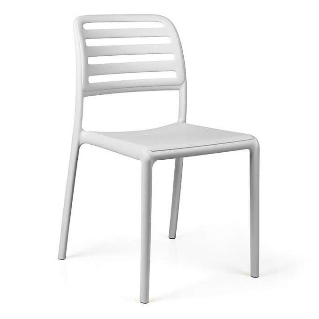 Nardi Costa outdoor dining chairs white