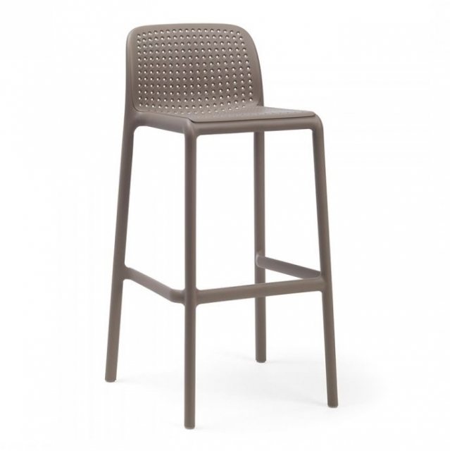 Nardi Lido outdoor high barstool taupe