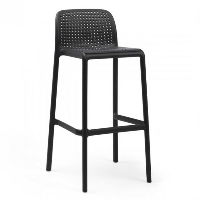 Nardi Lido outdoor high barstool anthracite