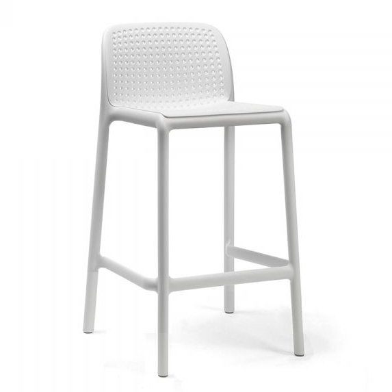 Nardi Lido outdoor low barstool white