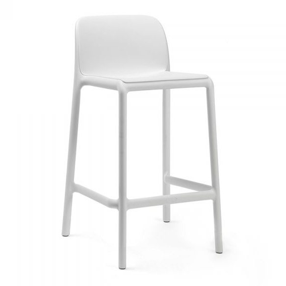 Nardi Faro outdoor low barstool white