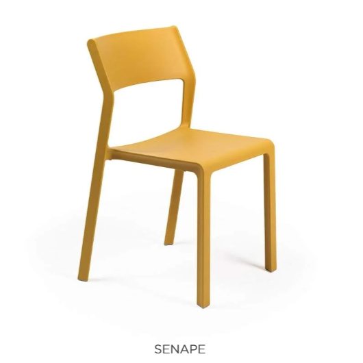 Nardi Trill outdoor dining chair in senape