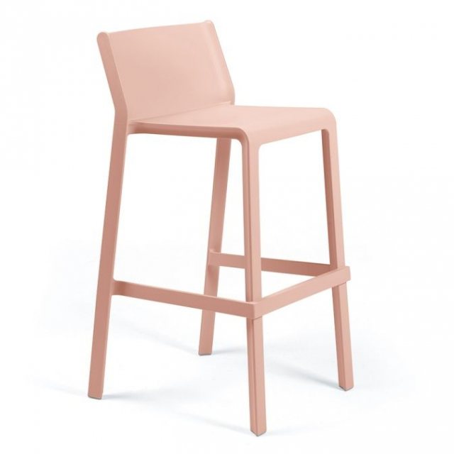 Nardi Trill outdoor high barstools rose