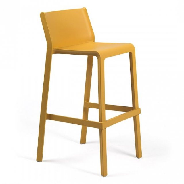 Nardi Trill outdoor high barstools mustard