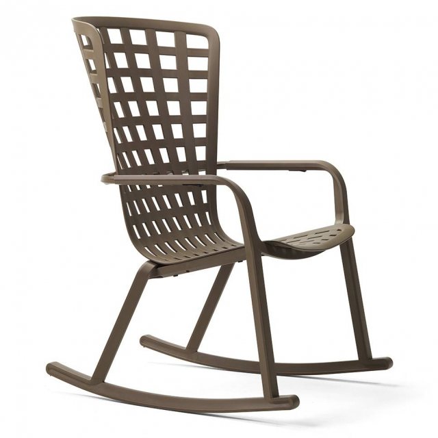 Nardi Folio rocking outdoor chair tobacco