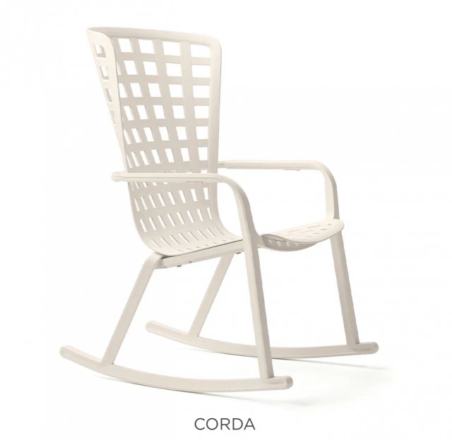 Nardi Folio rocking outdoor chair in corda