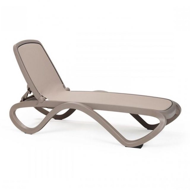 Nardi Omega outdoor sun lounger tortora