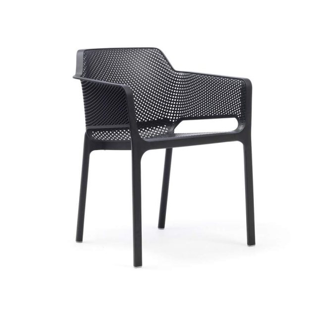 Nardi Net outdoor chairs (set of 6) Anthracite