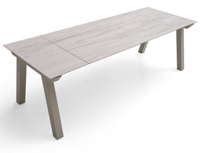 Modern extending dekton dining table