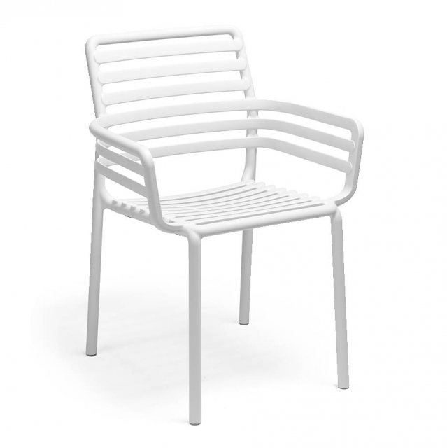 Nardi Doga dining armchair bianco