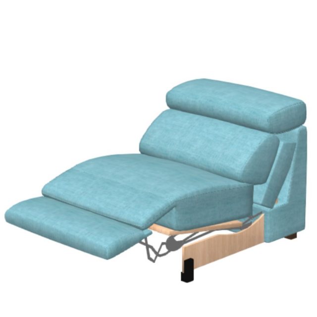 Fama Fama Loto Fabric Single Seat Armless Mod