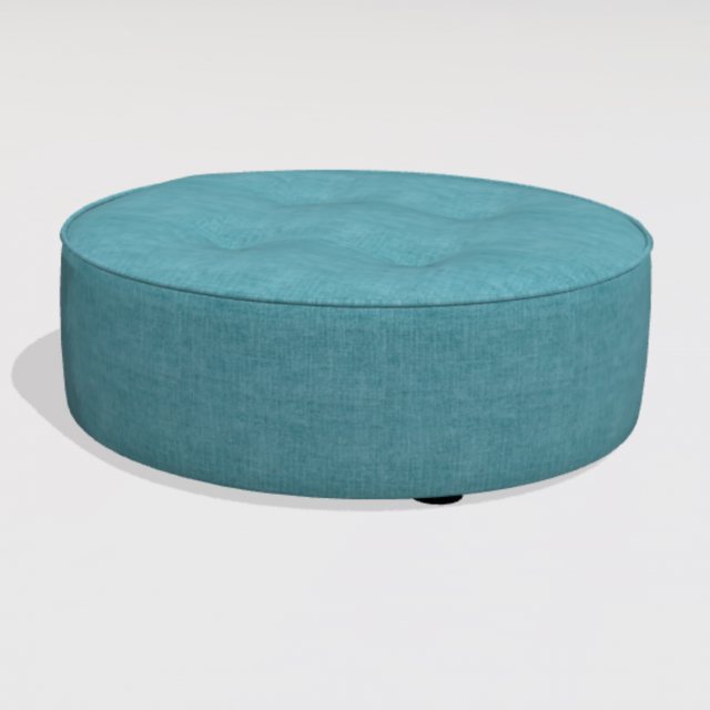 Fama Arianne Plus RL footstool with 3cm feet