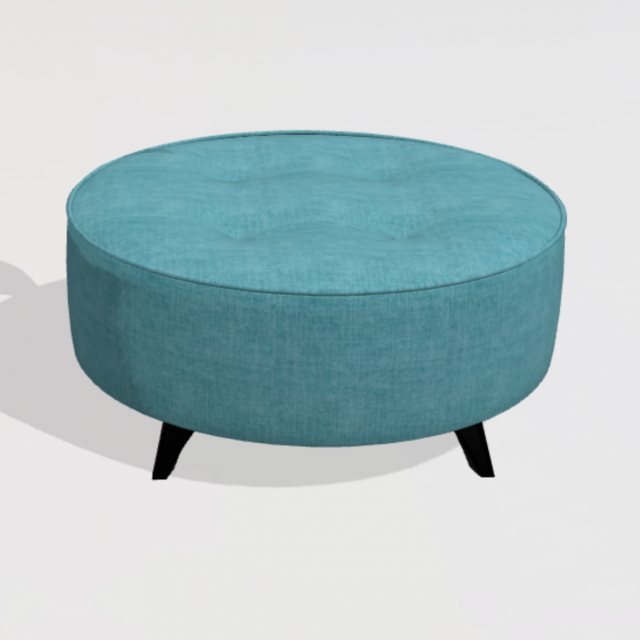 Fama Arianne Plus RL footstool with 10cm feet