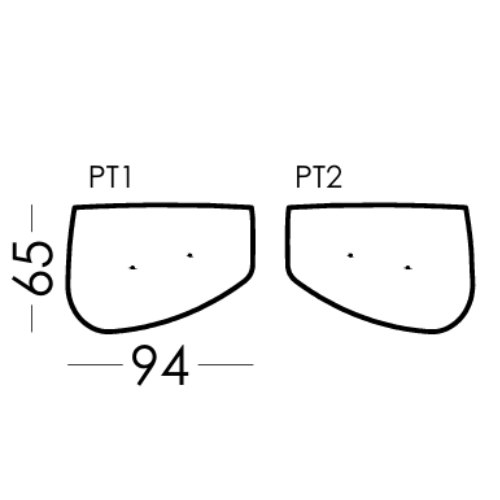 Fama Arianne Plus PT1 & PT2 footstool
