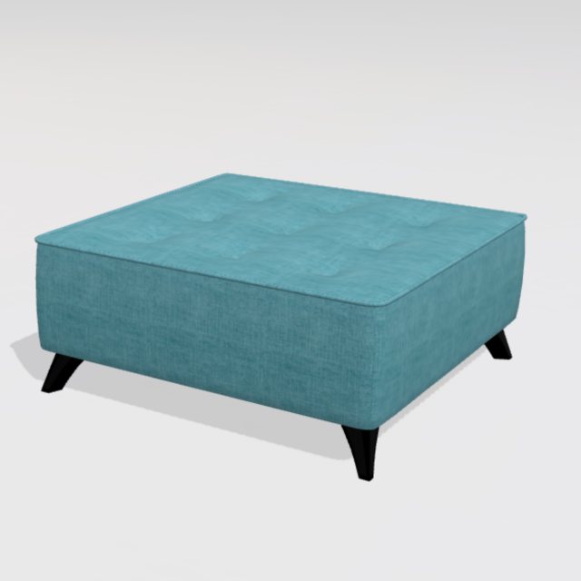 Fama Arianne Love D footstool with 10cm feet
