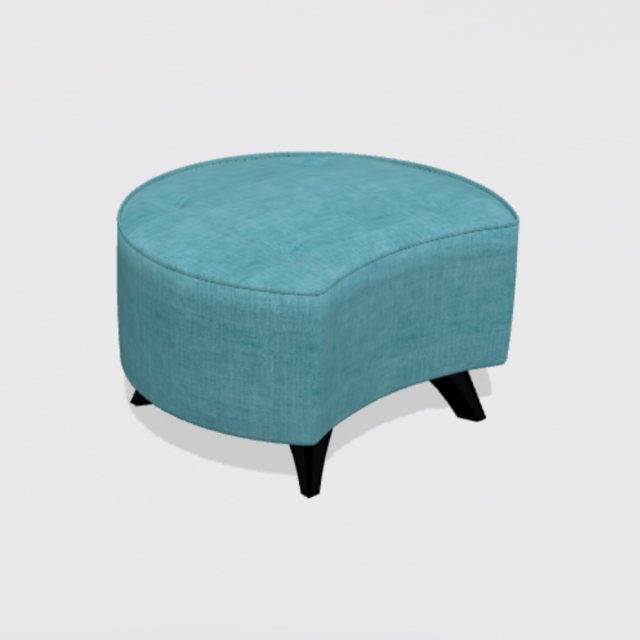 Fama Arianne Love WM medium round footstool with 10cm feet