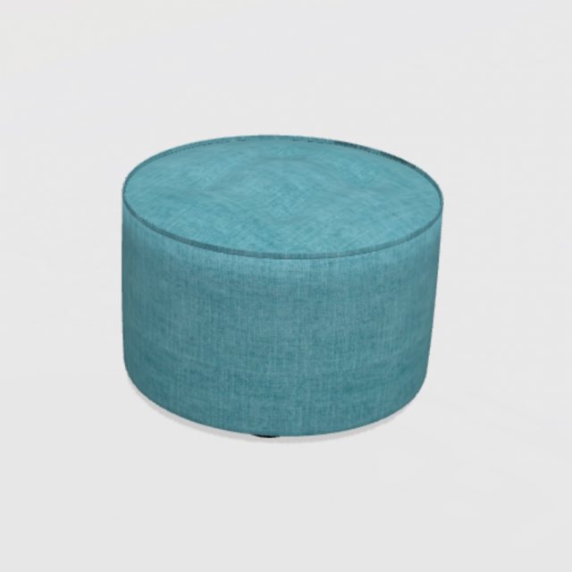 Fama Arianne Love RS small round footstool with 3cm feet