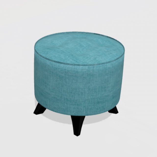 Fama Arianne Love RS small round footstool with 10cm feet