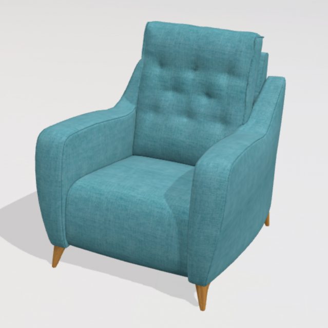 Fama Avalon armchair - AK narrow seat 91cm