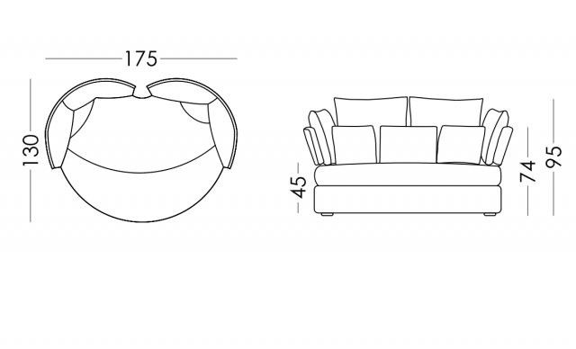 Fama Fama MyApple loveseat