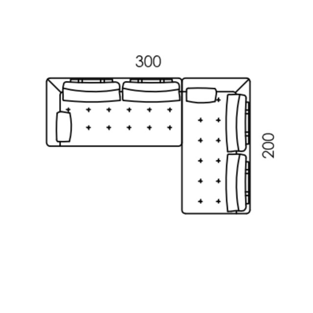 Fama Manacor sofa MBX+MBX dimensions
