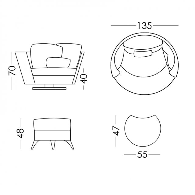 Fama Fama MyNest Loveseat