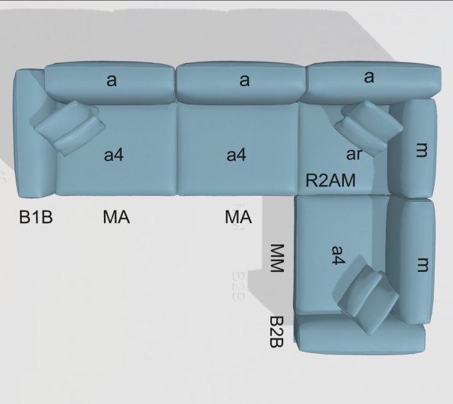 Fama Fama Klee sofa set 9 - 323x227cm