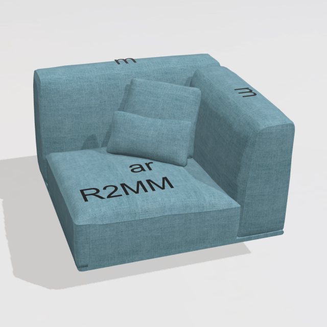 Fama Klee R2mm Corner Module -103 cm Fabric