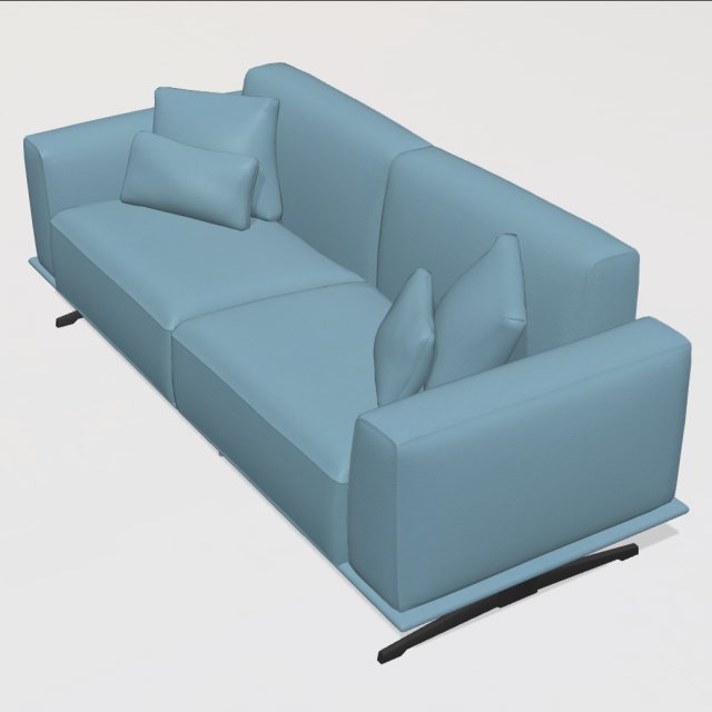 Fama Klever 4KB sofa Leather - 205cm