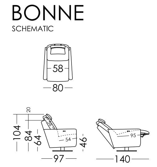 Buy Fama Bonne Recliner Swivel Chair Online | Julia Jones